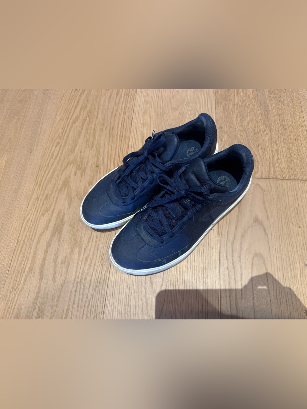 Men's Navy Lace-Up Sneakers -Lululemon Casual Trainer